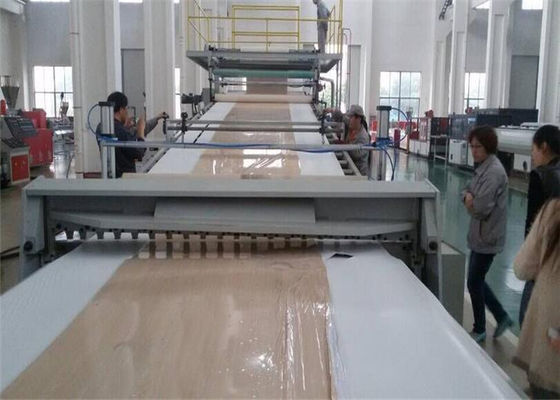 Δύο εξωθητών PVC πλαστική φύλλων εξώθησης παραγωγή φύλλων γραμμών τεχνητή μαρμάρινη πέτρινη